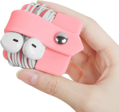 Headphone Case Cord Organizer Earbuds Holder Earphones Case Wrap Winder Headset Keeper Cord Manager Cable Organizer Black | Cord Organizer