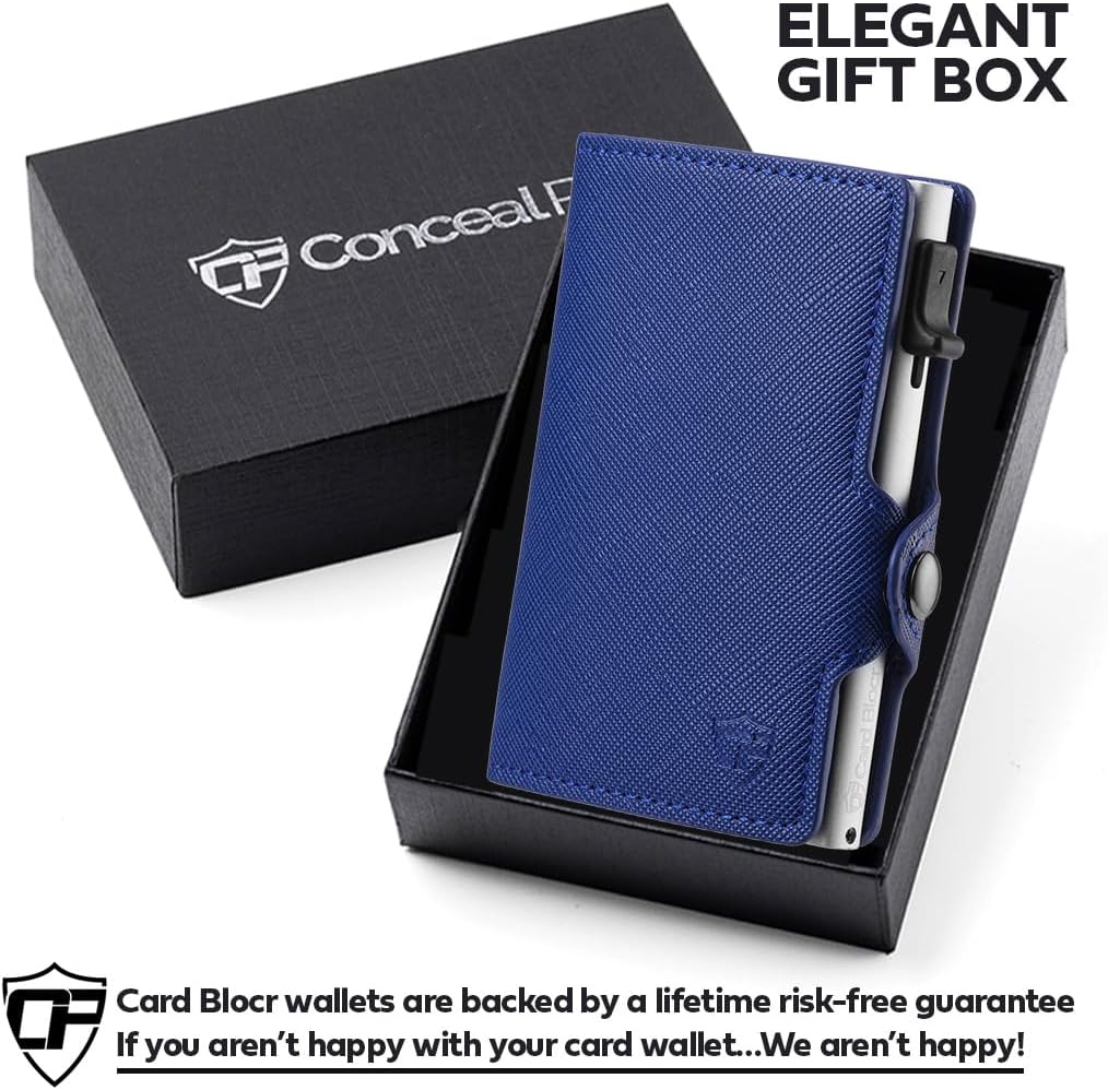Conceal Plus Wallet Finder Slim Tracker, 5-Year Battery Life - Never Needs Charging, Track Wallet, Backpack, Luggage and More, Works with Apple Find My iOS Only (Android Not Supported)