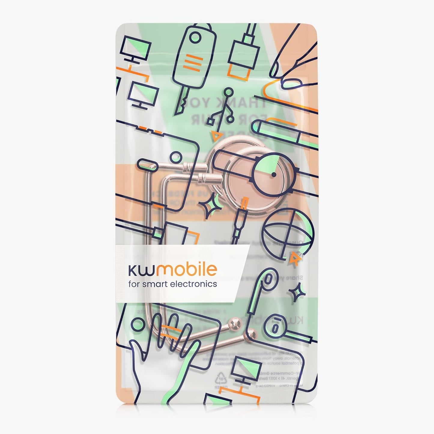 kwmobile Purse Hook for Table - Set of 2 Purse Holder - Handbag Hanger - Portable Bag Holder - Bag Hooks for Desk - Table Hook Gold