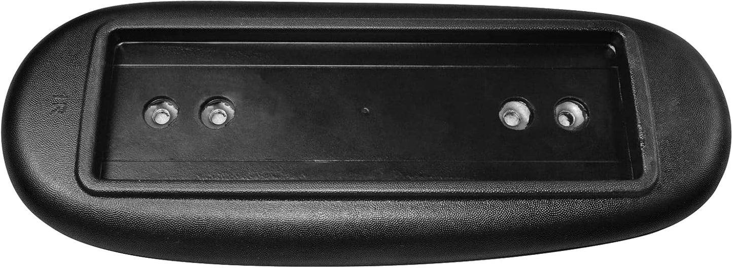 MySit Office Chair Armrest Replacement Arm Pads Univeral 4" Mounting Hole (Set of 2) Black