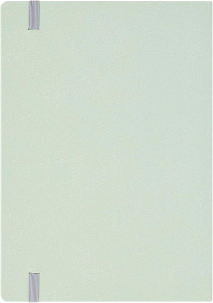 Maruman Mnemosyne Lined Notebook- Vertical A5, 5.83" x 8.27", 70 Sheets / 140 Pages, 7mm College Ruled With Center Line Journal, Perforated Pages & Wire-Bound to Lay Flat, Black, Made in Japan - Colors A
