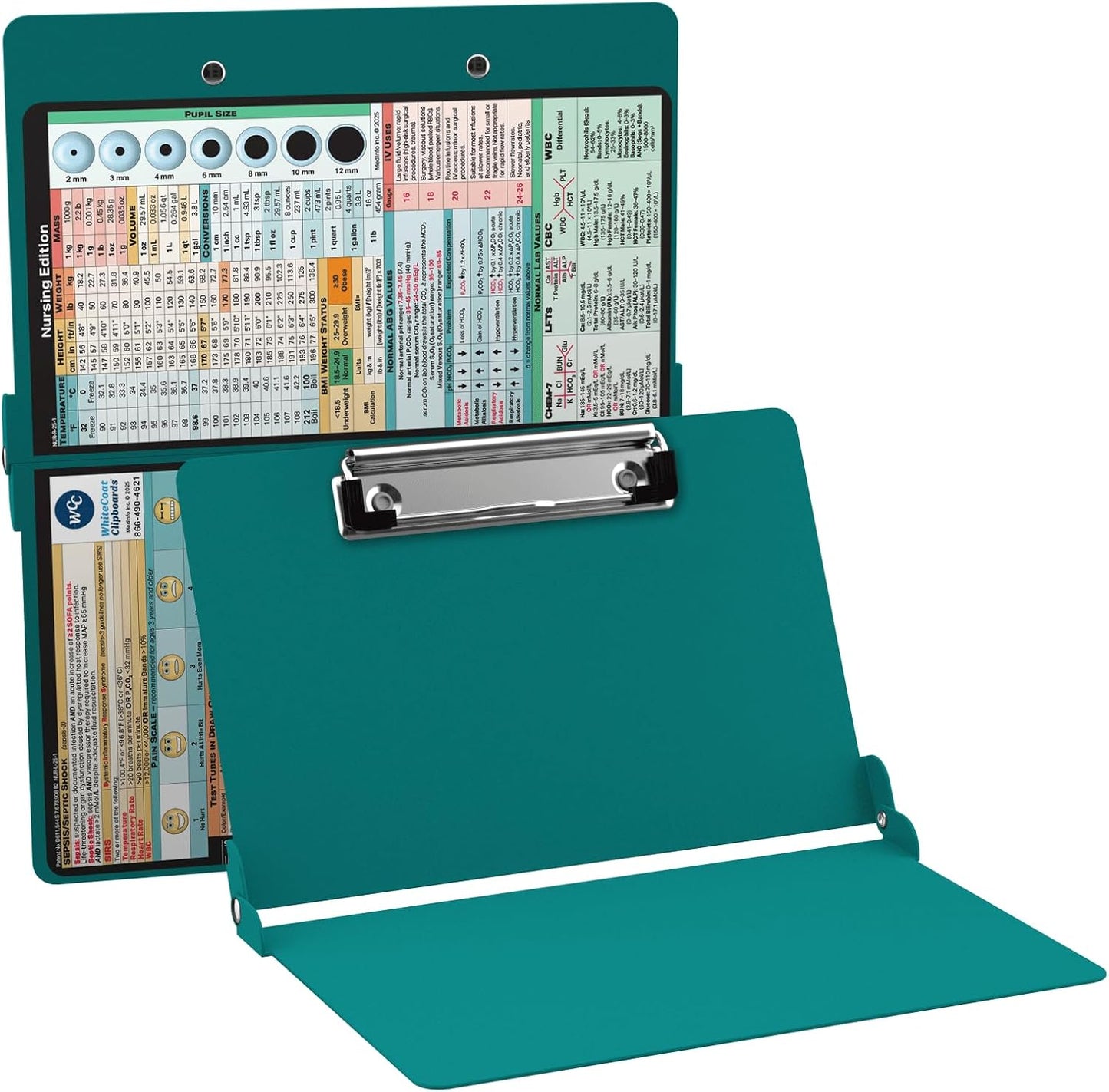Foldable Clipboard by WhiteCoat Clipboard- Lilac - Nursing Edition Aluminum