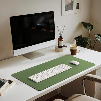 Jotsome Leather Desk Pad Mat, Non-Slip Desk Blotter Pad - Desk Protector for Office, Home, Lap Desk, Laptop, and Desktop