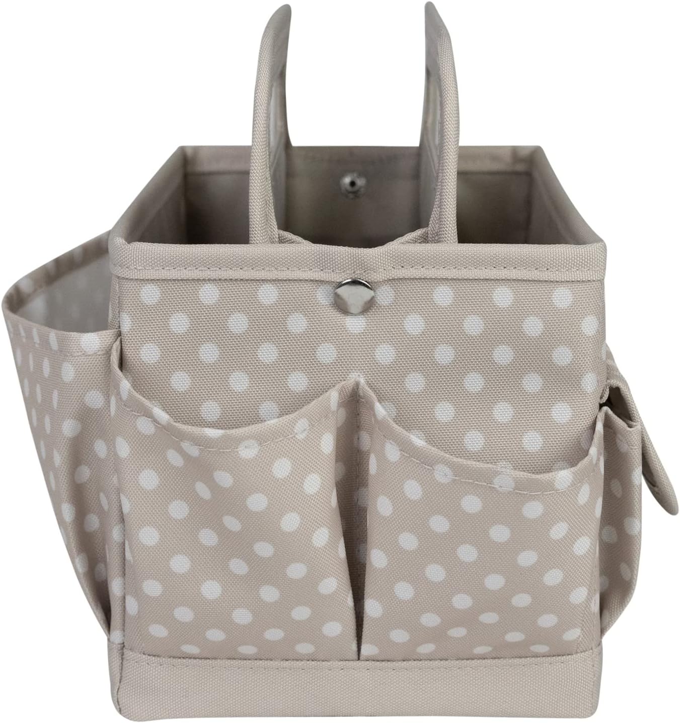Everything Mary Craft Caddy, Tan Dot - Art Storage for Supplies & Crafts - Supply Organizers Tote for School Classroom, Office, and Home - Organization for Makeup & Nurses