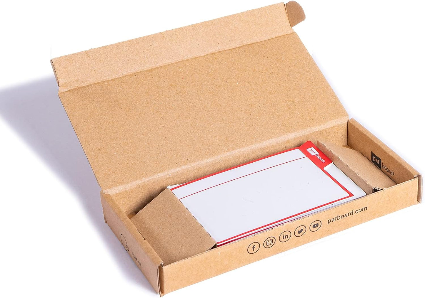 PATboard Scrum Board and Kanban Board - 16 Task Cards Medium - with nanocups® for Glass - Blue
