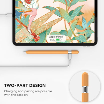 AhaStyle Silicone Case for Apple Pencil (USB-C) 2023 Ultra Thin Proteative Cover Skin Apple Pencil Sleeve Anti-Slip Grip Compatible with Apple Pencil USB C (Lavender)