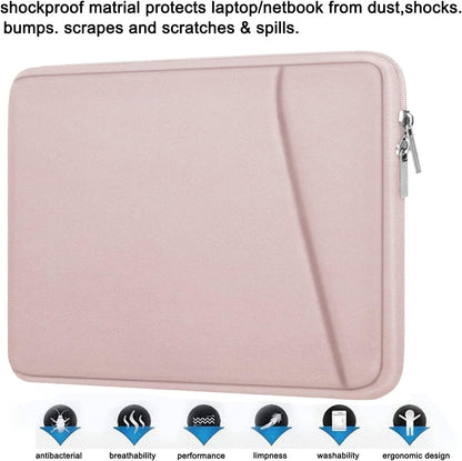 Laptop Sleeve, Durable Briefcase Shockproof Protective Case, Handbags Portable Laptop Bag for 15.6 inch HP Dell Asus Lenovo Notebook Computer with Front Pocket, Black