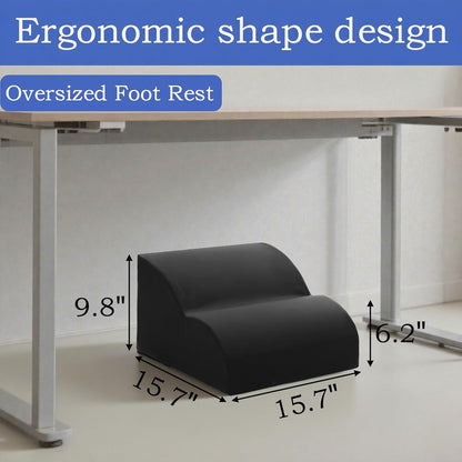 Foot Rest for Under Desk at Work.Multifunctional 3-Tier Foot Stool,with Washable Footrest.for Under Desk,Office Chair Gaming Chair & Sofa,Leg Elevation Pillow,Supports Posture-Brown