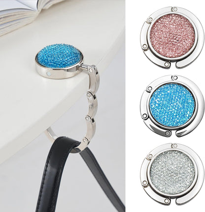 Foldable Purse Hook for Table - Portable Bag Holder - Strength Alloy Materials Heavy Duty Hanger
