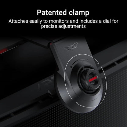 ASUS ROG Aura Monitor Light Bar (ALB01) - Asymmetrical Lighting bar, 3 Modes, RGB Lighting, USB-C, Patented clamp, Magnetic Buckle, Aura Sync Compatible, DisplayWidget Center, Quick Installation