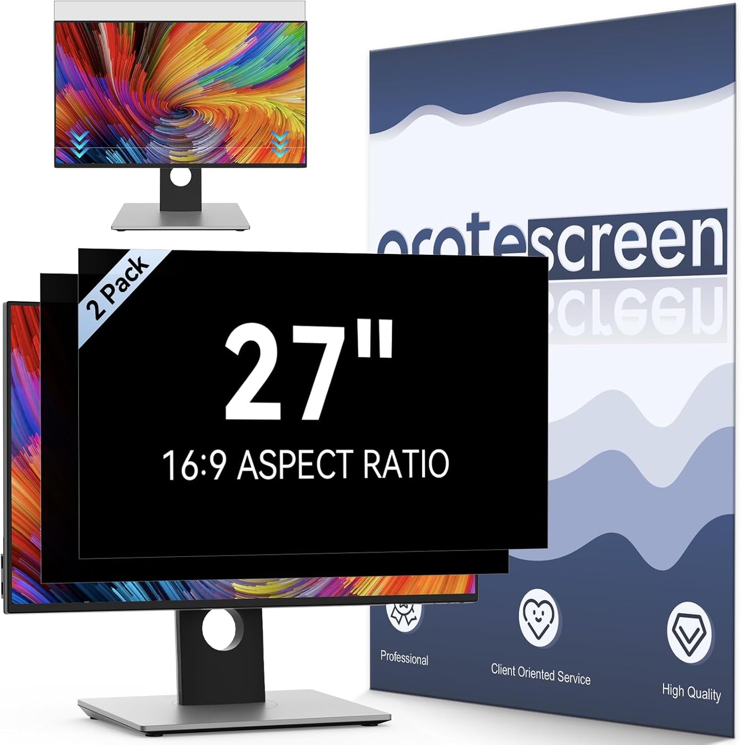 Laptop Privacy Screen 14 Inch Compatible with HP/Dell/Acer/Samsung/Asus/Lenovo/Toshiba,16:10 Aspect Removable Anti Glare Blue Light Filter Protector, 14 in Laptop Privacy Screen Shield