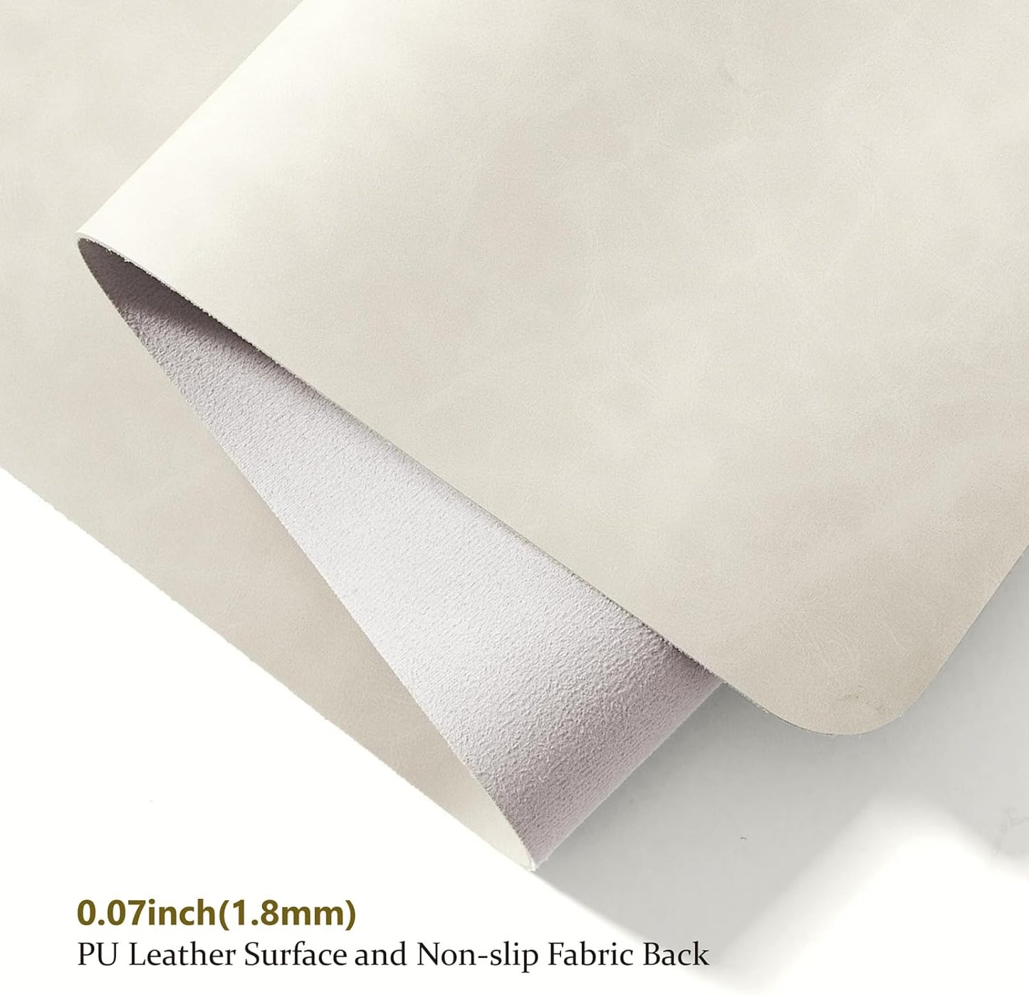 Distressed Leather Desk Mat - Non-Slip PU Desk Pad for Office and Home - Desk Organization and Accessories - Ideal for Large Mouse Pad and Desk Mats on Top of Desks(Tan,36"x 17")