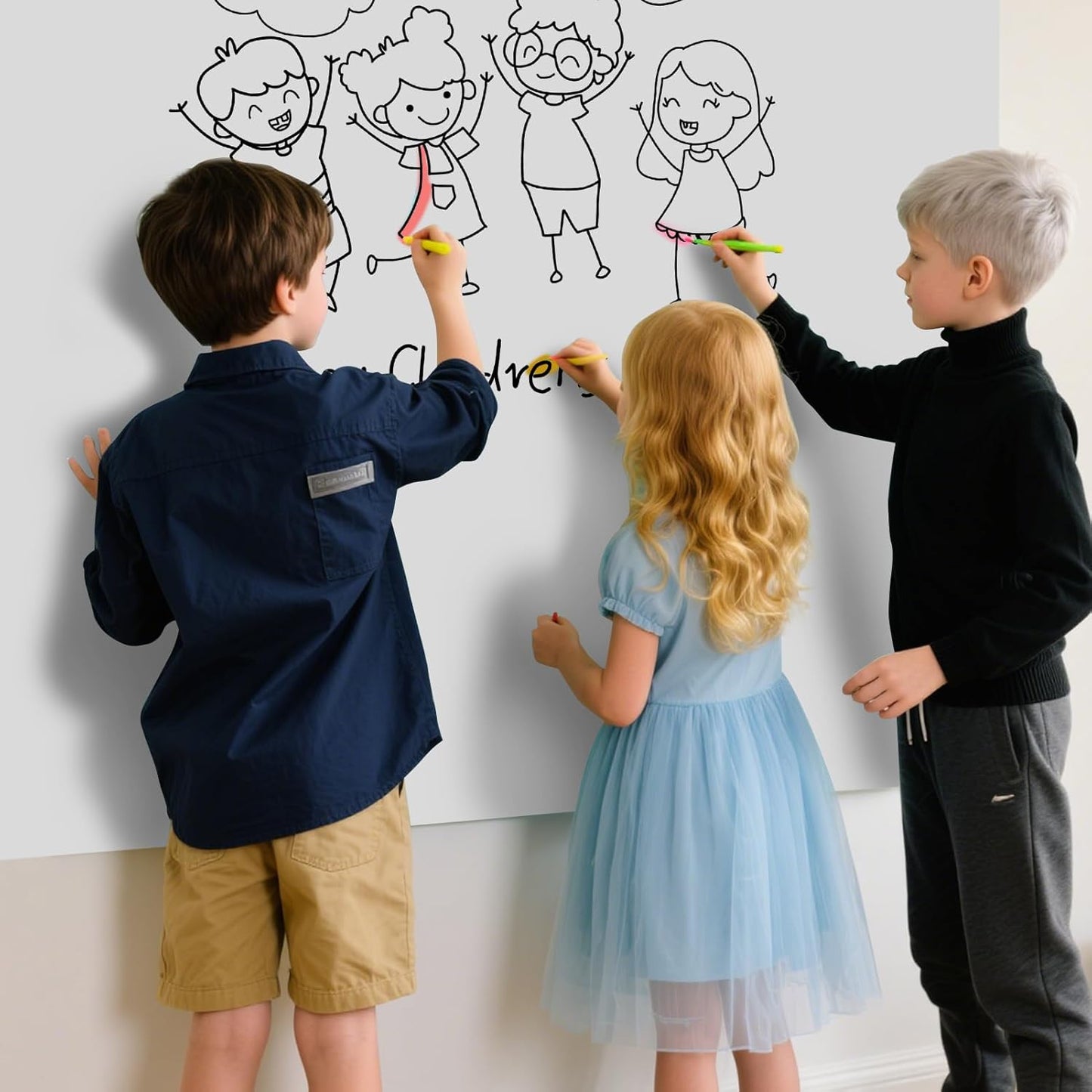Magnetic Glass Whiteboard - Glass Dry Erase Board 48"x36" Large Frameless Board for Walls Office School and Home