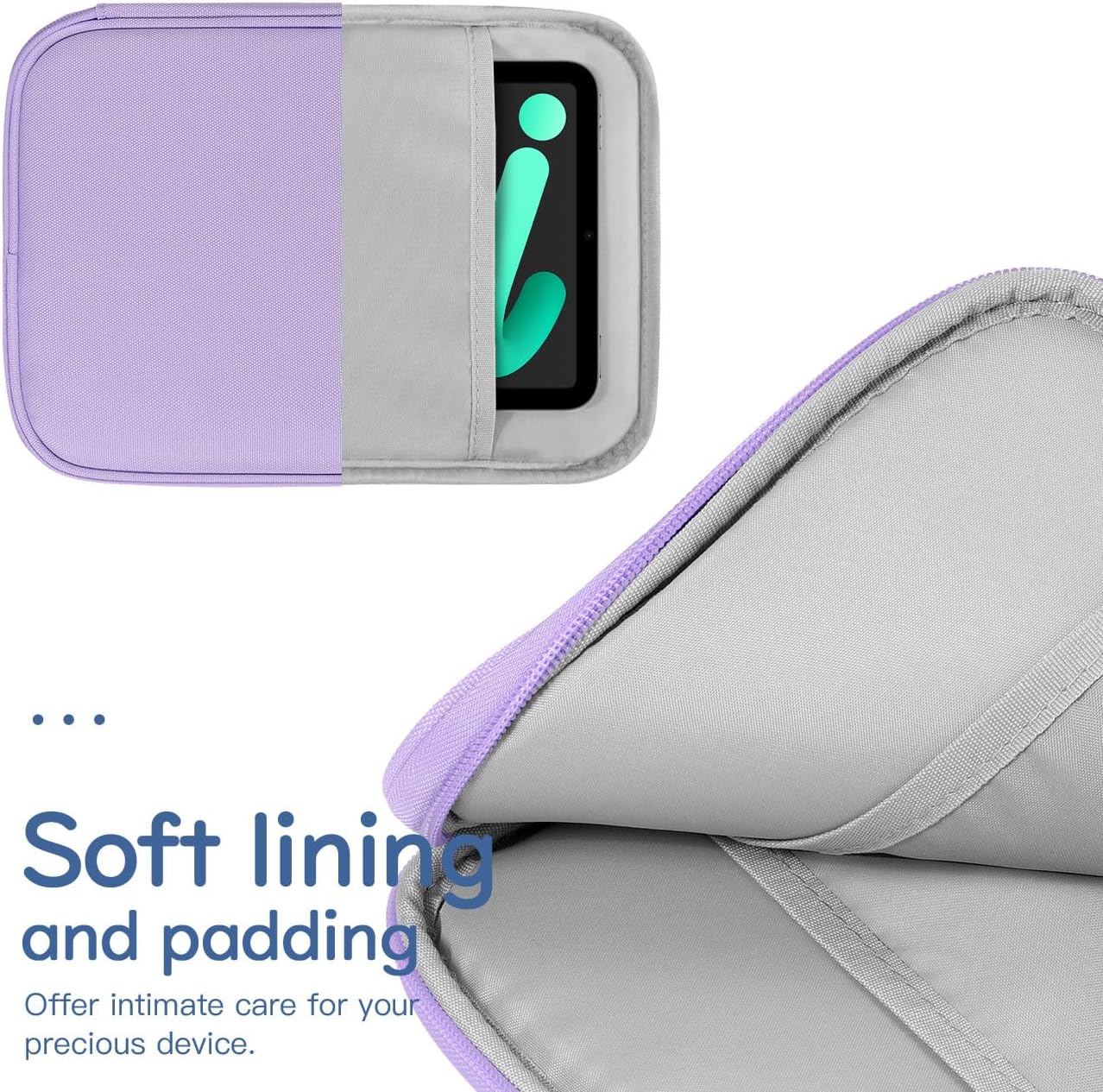 Dadanism 9-11" Tablet Sleeve Bag Carrying Case for iPad (A16) 11th Gen 11", iPad 10th Gen 10.9" Air 5/4, iPad Air M4/Pro 11", iPad 9/8/7th, Galaxy Tab A11+ Plus 11", Remarkable 2 10.3", Black
