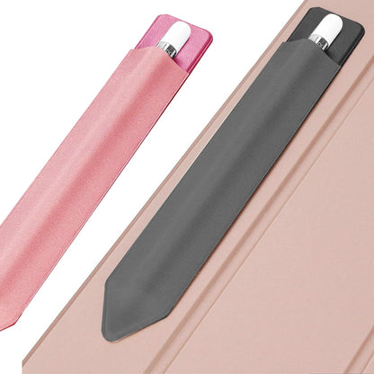 TENOC Universal Stylus Holder, Adhesive Pencil Protected Sleeve Case, Elastic Pens Holder Storage Pouch Pocket Compatible for Pencil Pro 2nd/1st & USB-C, 1 Pcs, Black