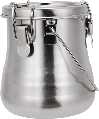 MyLifeUNIT Paint Brush Cleaner, Airtight Stainless Steel Brush Holder for Painting, 13.5oz/Medium