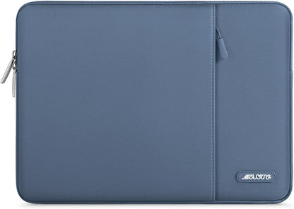 MOSISO Laptop Case 13.3 inch, 13-13.3 inch Laptop Sleeve Compatible with MacBook Air/Pro 13/Pro 14 M5 M4 M3 M2 M1, HP Dell ASUS Lenovo,Polyester Vertical Computer Sleeve Bag with Pocket, Antique Green - Colors B