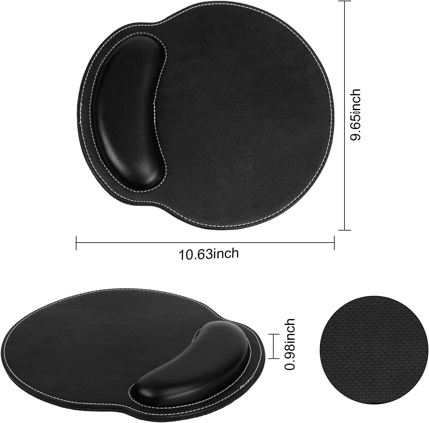 RICHEN Keyboard Wrist Rest and Mouse Pad with Wrist Support, Memory Foam Set for Gaming and Office, Comfortable & Lightweight for Easy Typing & Pain Relief (White Butterflies)