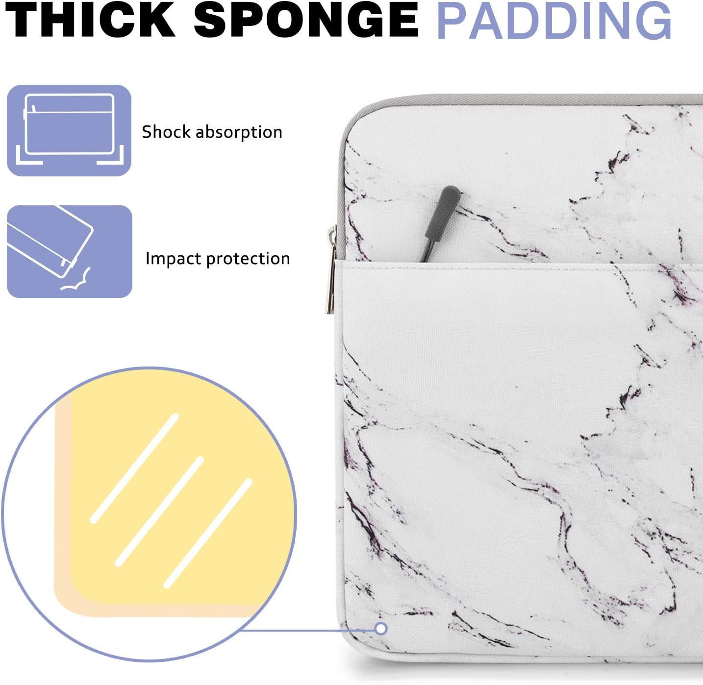 MoKo 9-11 Inch Tablet Sleeve Bag Carrying Case Fits iPad Pro 11 M5/Air M3, iPad A16 2025, i-Pad 10th 10.9, i-Pad 9/8/7th Gen 10.2, iPadAir 5/4th 10.9, Tab S8 11"/Tab A 10.1,Cloudy Pink