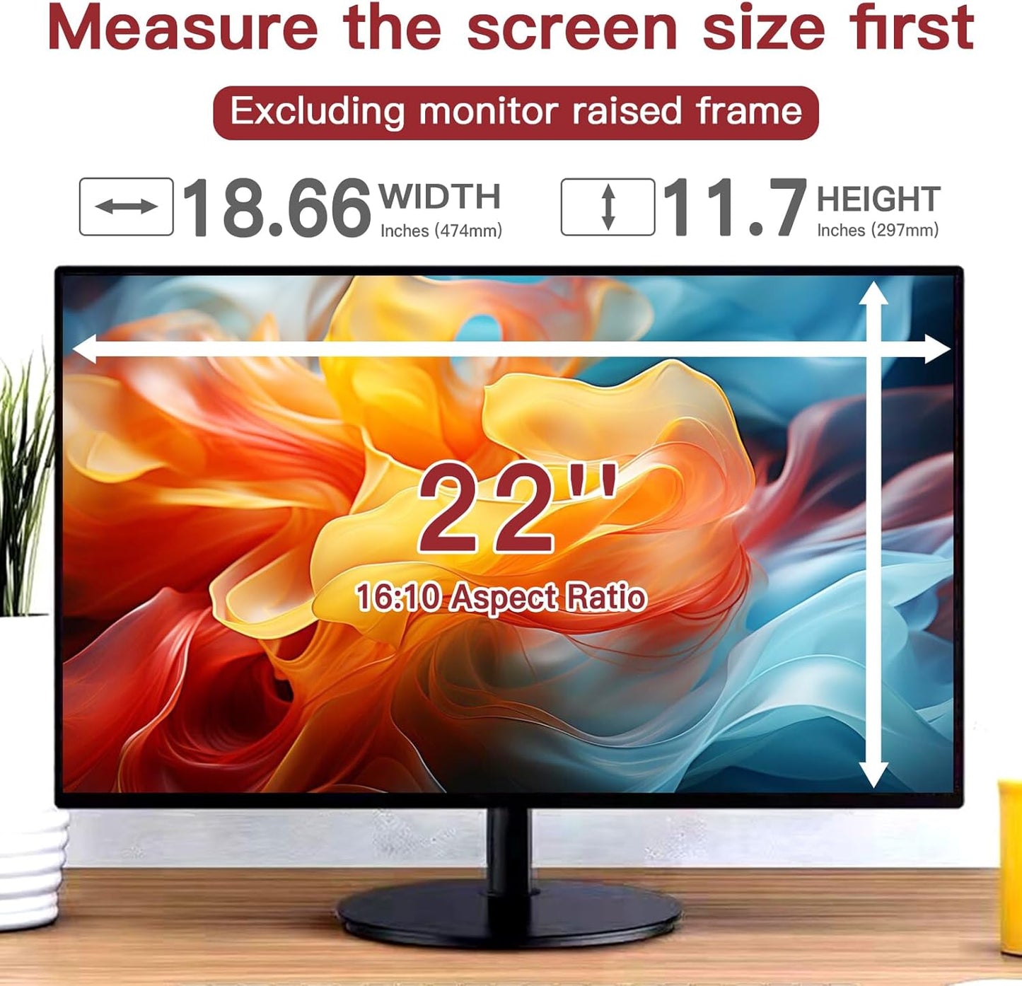 2 Pack Laptop Privacy Screen 15.6 Inch (1920x1080) Display, Anti Blue Light Glare Anti Scratch Computer Privacy Shield for 15.6" 16:9 Hp Lenovo Dell Acer Asus Samsung Portable Monitor