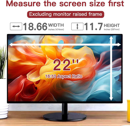 2 Pack Laptop Privacy Screen 15.6 Inch (1920x1080) Display, Anti Blue Light Glare Anti Scratch Computer Privacy Shield for 15.6" 16:9 Hp Lenovo Dell Acer Asus Samsung Portable Monitor