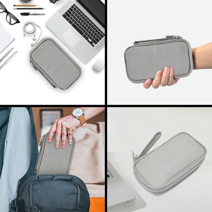 CAOODKDK Electronics Accessories Organizer Pouch Bag, Travel Universal Organizer for Cable, Charger, Phone, SD Card, Business Travel Gadget Bag