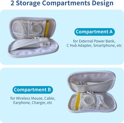 Electronics Organizer Travel Case, Cable Organizer Travel Essentials Tech Pouch,Suitable for Charger, Cable, Phone，Flash Drive,Bohemian leaves