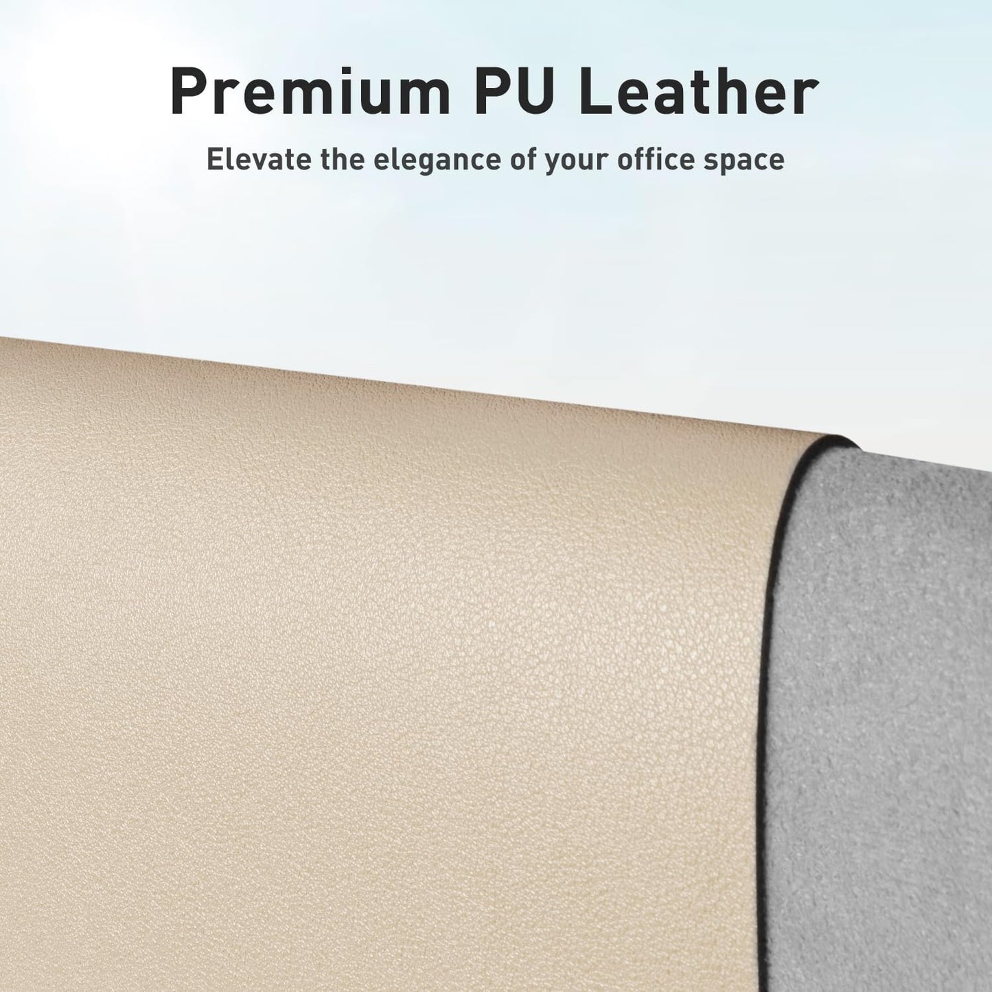 Aothia Leather Desk Pad Protector, Mouse Pad, Office Desk Mat, Non-Slip PU Leather Desk Blotter, Laptop Desk Pad, Waterproof Desk Writing Pad for Office and Home(Dark Blue,31.5" x 15.7") - Colors B