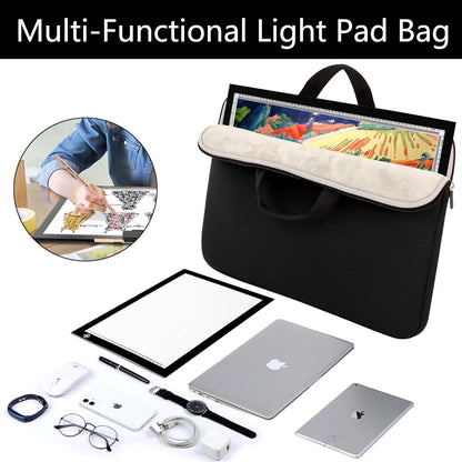 A3 Light Pad Carrying Bag for Diamond Painting,Diamond Painting Light Pad Bag,Laptop Tote Bag,Tracing Light Board Carrying Bag,Padded Fleece Liner Protective Case for A3 Light Pad