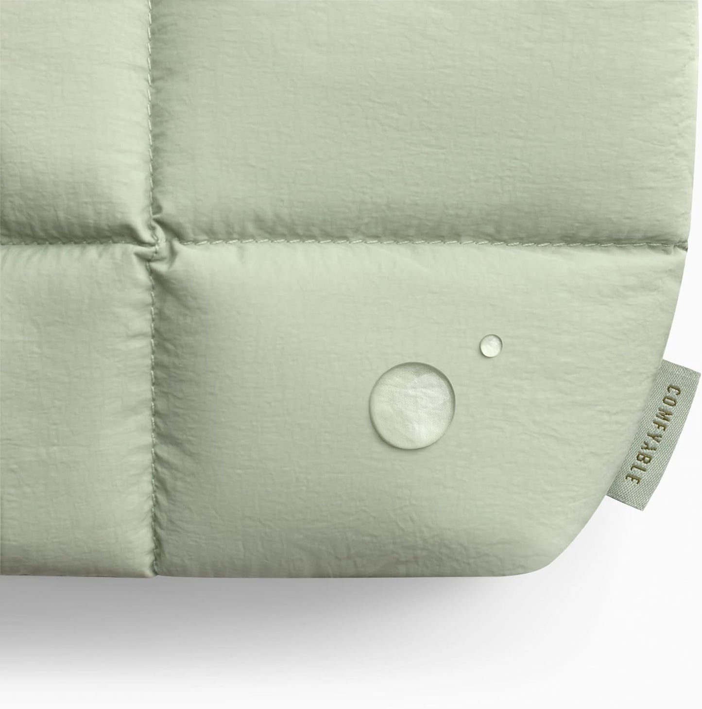 Comfyable Puffy Electronics Organizer Travel Case, Cute Tech Pouch for Women Men, Cable Storage Bag for Charger, Phone, Power Bank, Cord, Compact Tech Accessories Pouch, Rice