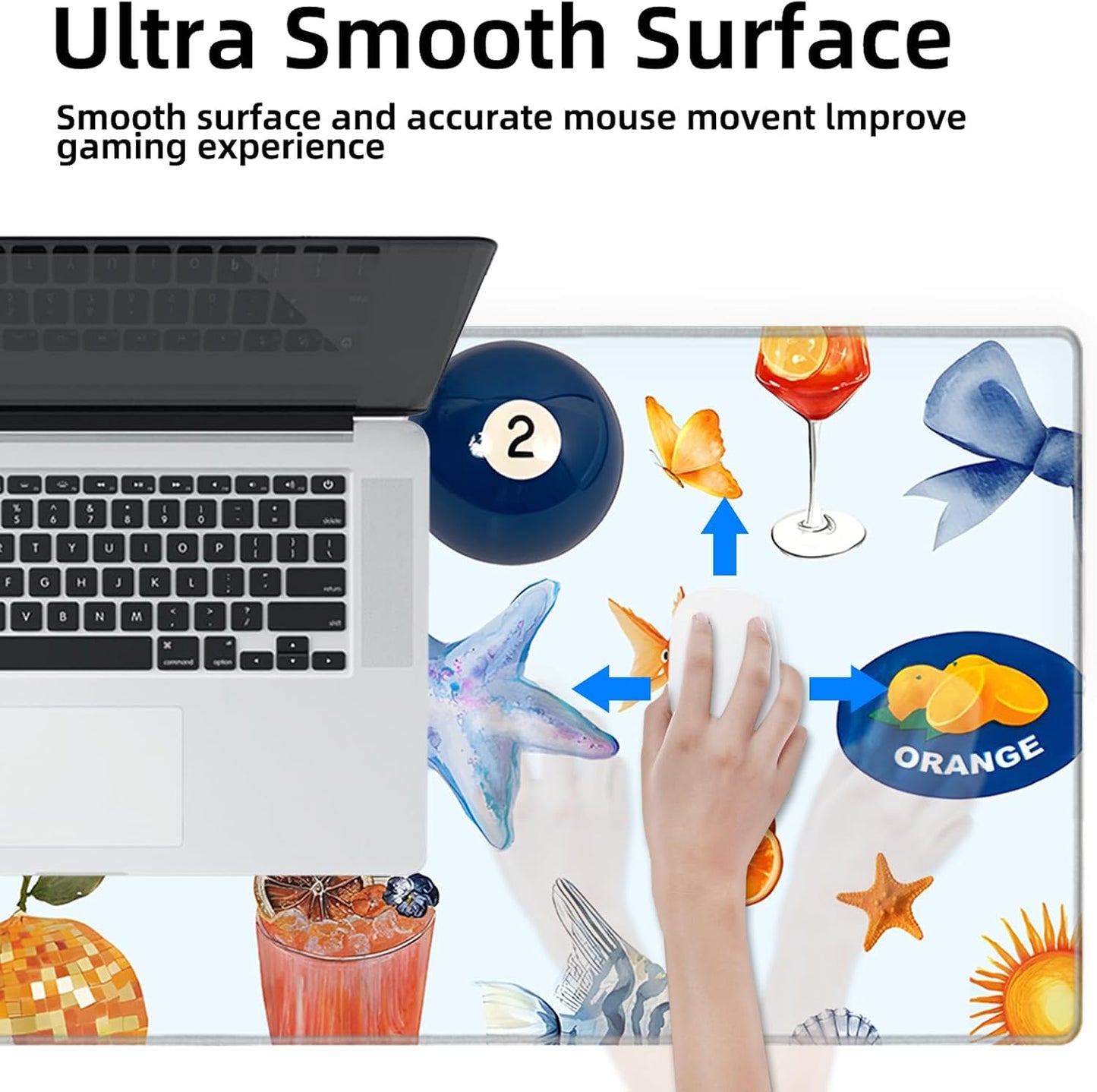 Galdas Mouse Pad For Gaming,Forest Background Pattern XXL XL Large Mouse Mat Long Extended MousePad Desk Mat Non-Slip Rubber Mice Pads Stitched Edges Thin (31.5 x 11.8 x 0.12 Inches) Tree