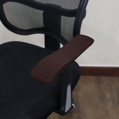 FORCHEER Office Chair Armrest Covers 12-15 Inch Velvet Elastic Black Arm Rest Covers for Desk Computer Chairs Washable