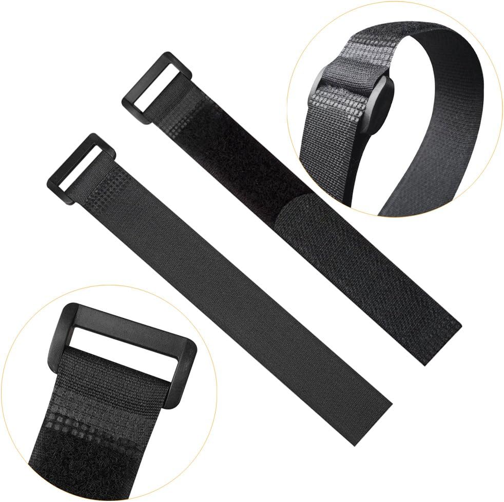 YiwerDer Reusable Fastening Cable Straps and Cable Ties Set 20 Pack(8"-12"-18"), Adjustable Multi-Purpose Hook and Loop Cord Ties to Keep Cords Organized and Tidy