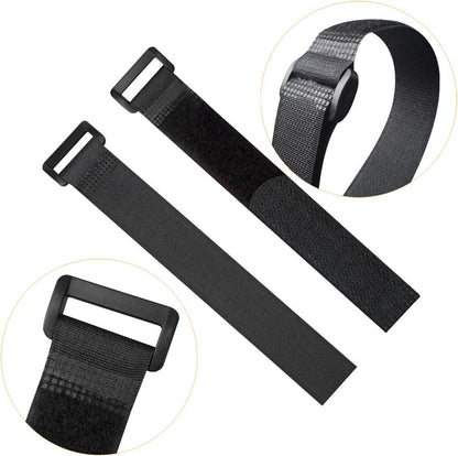 YiwerDer Reusable Fastening Cable Straps and Cable Ties Set 20 Pack(8"-12"-18"), Adjustable Multi-Purpose Hook and Loop Cord Ties to Keep Cords Organized and Tidy