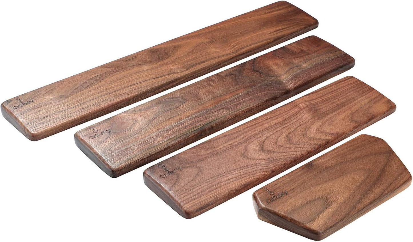 Wooden Keyboard Wrist Rest, Keyboard Wooden Palm Rest，Keyboard Wrist Rest Pad, Solid Wood Mouse Pad Wrist Guard, Ash Wood Wrist Rest, Wrist Pad for Keyboard, (Fraxinus Excelsior,11.8in)