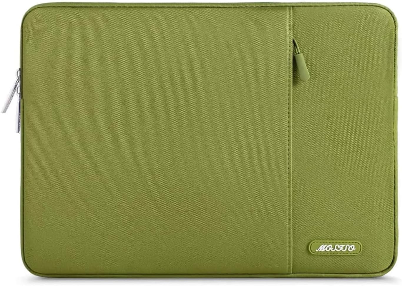 MOSISO Laptop Case 13.3 inch, 13-13.3 inch Laptop Sleeve Compatible with MacBook Air/Pro 13/Pro 14 M5 M4 M3 M2 M1, HP Dell ASUS Lenovo,Polyester Vertical Computer Sleeve Bag with Pocket, Antique Green - Colors B