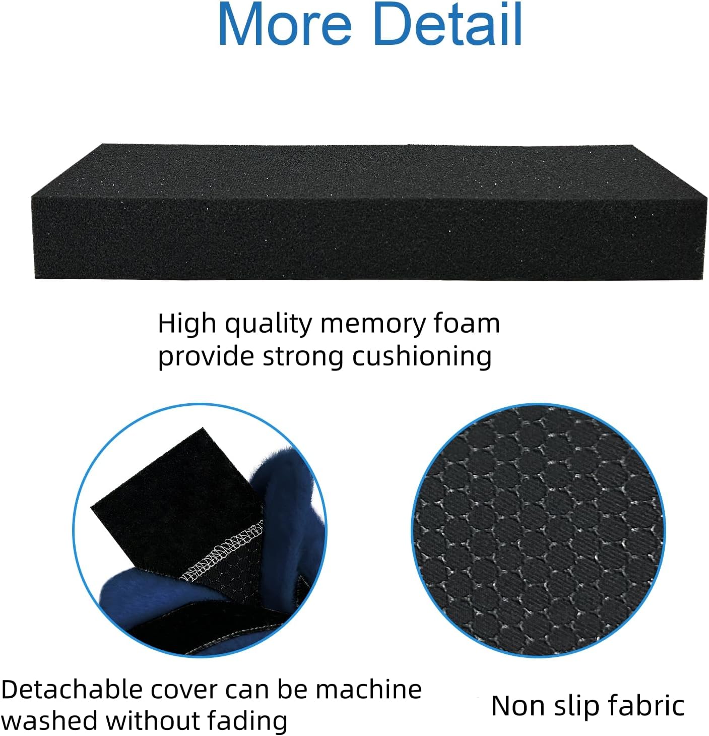SPRING SEAON Wheelchair Armrest Covers 2 Pack Soft Memory Foam Wheelchair armrest Pads Wicking Washable for Office Transport Chair (Black)