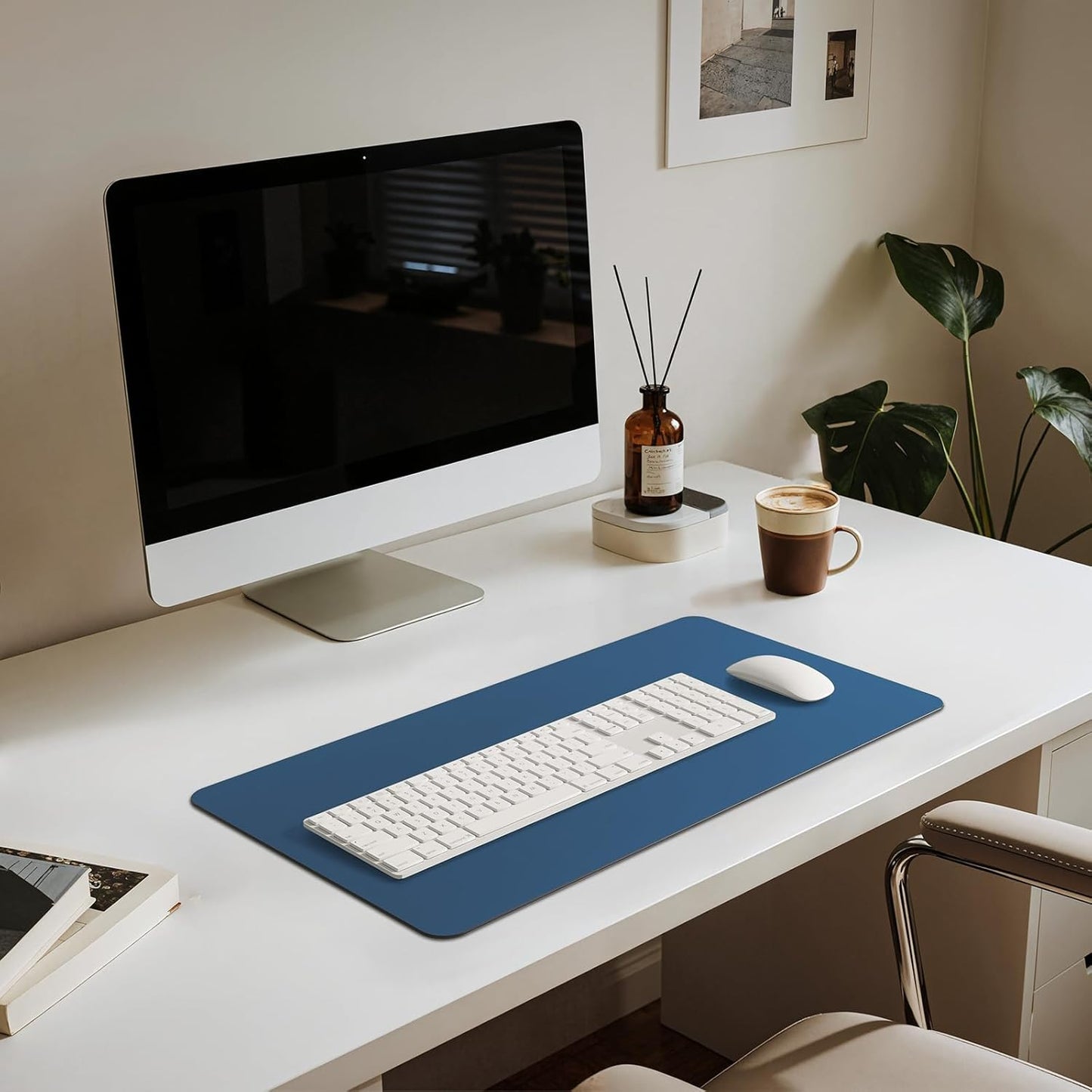 Jotsome Leather Desk Pad Mat, Non-Slip Desk Blotter Pad - Desk Protector for Office, Home, Lap Desk, Laptop, and Desktop