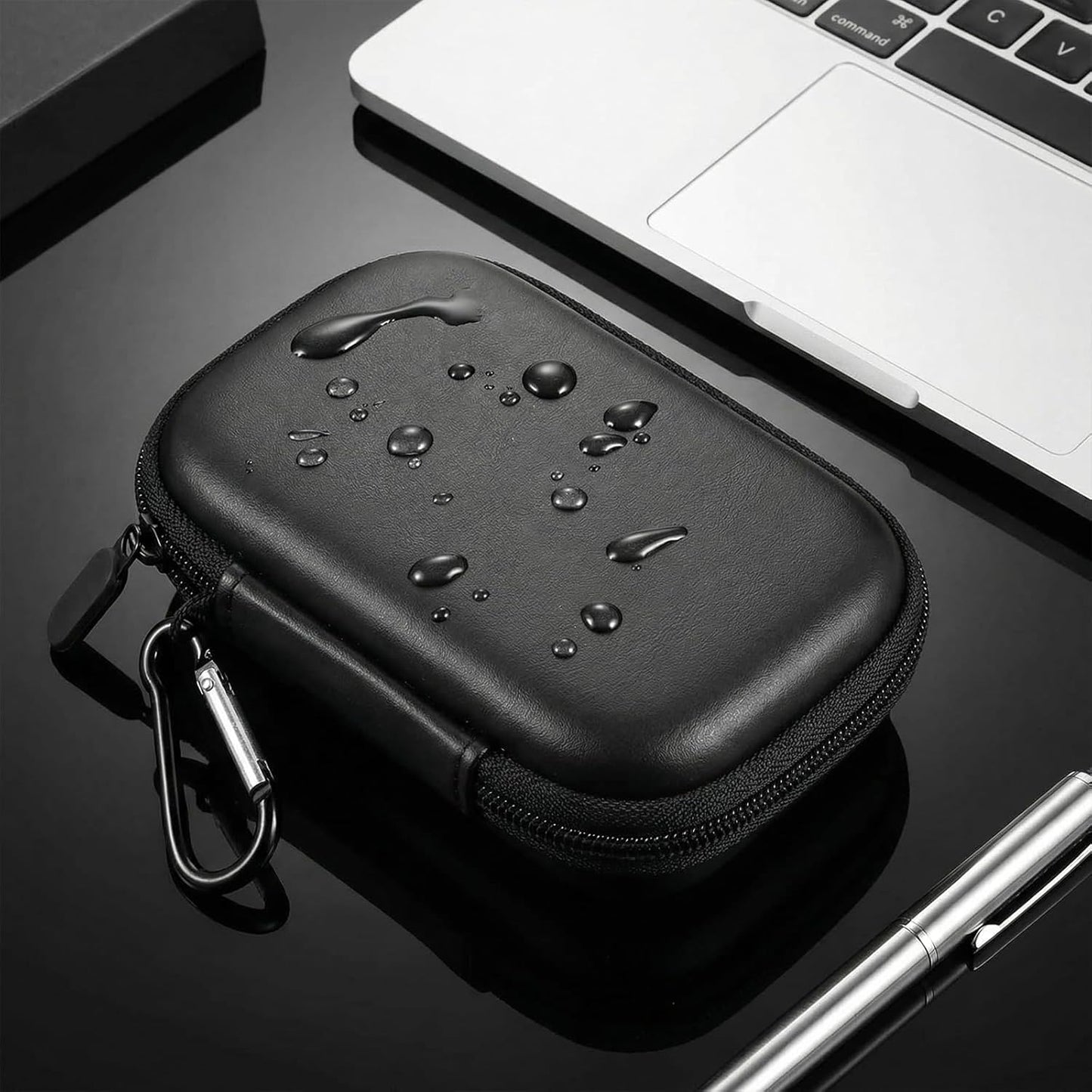 Wireless Bluetooth Adapter Case Compact Protective Storage for AirFly SE/Pro 2/Pro for Avantree Relay Premium Airplane Transmitter Receiver Travel & Home Organizer Pouch, White (Box Only)