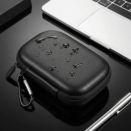 Wireless Bluetooth Adapter Case Compact Protective Storage for AirFly SE/Pro 2/Pro for Avantree Relay Premium Airplane Transmitter Receiver Travel & Home Organizer Pouch, White (Box Only)