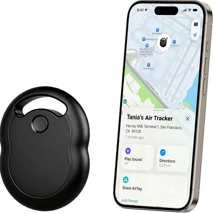 Wallet Tracker Card for Apple Find My (iOS Only, Apple MFi Certified) -Ultra Slim Rechargeable Bluetooth GPS Tracker,5-10 Years Staying Power,Item Locator for Wallet,Key Finder,Bags,Luggage(1-Pack)