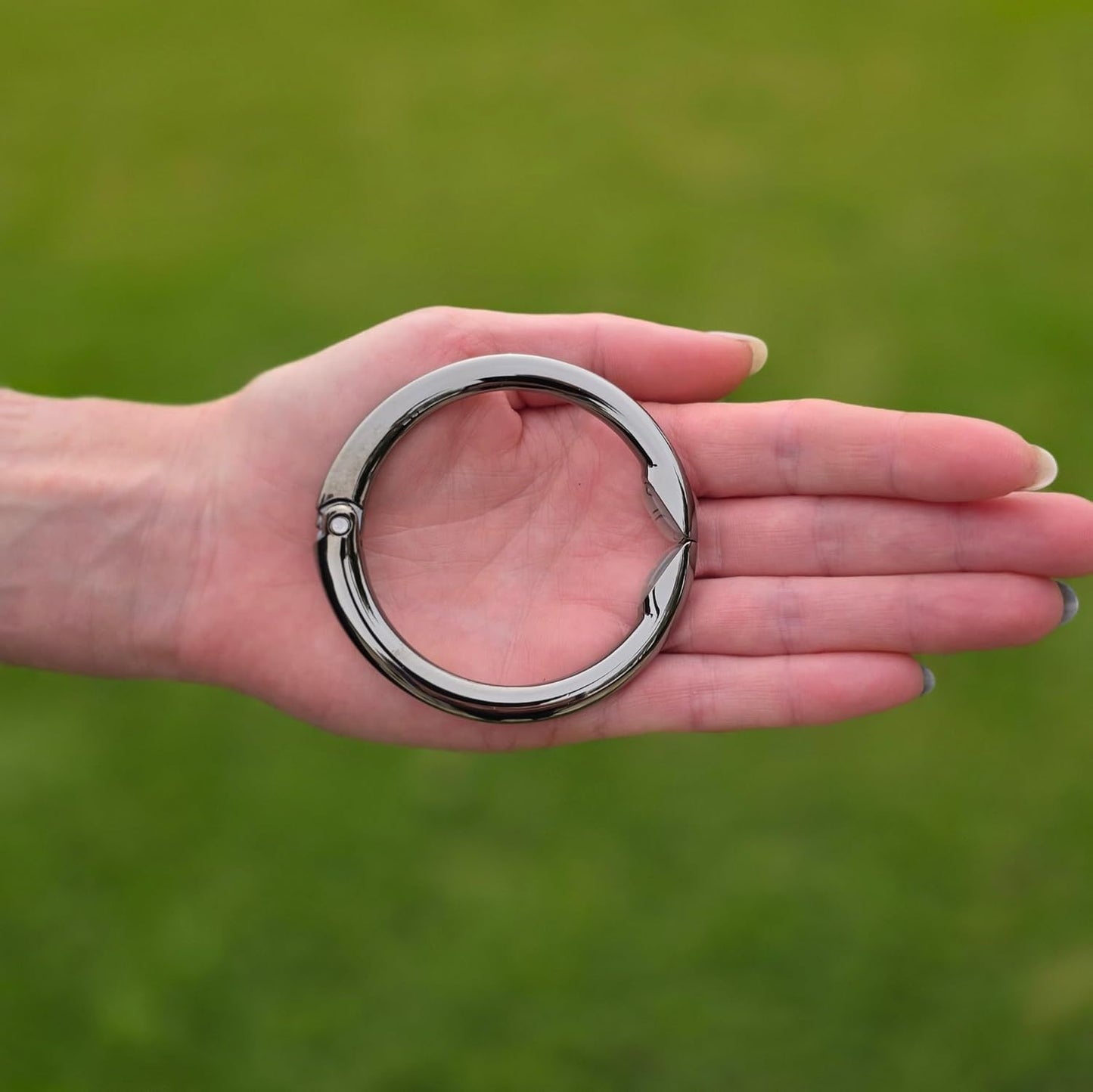 Clipa Bag Hanger - The Ring that Opens Into a Hook, Closes Automatically | Hangs Almost Anywhere in Just 1/2" of Space | Holds 33 lbs | 9 Styles | 3 yr Warranty