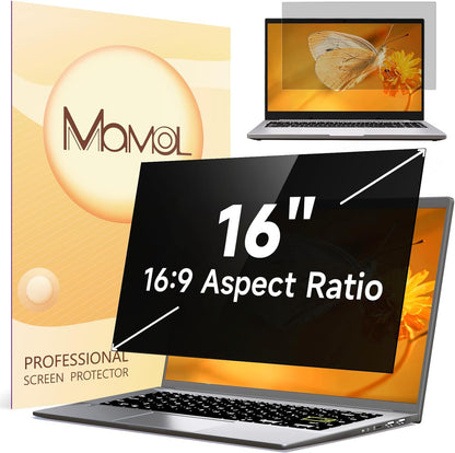 Mamol 34 Inch Curved Computer Privacy Screen Filter for 21:9 Aspect Ratio Widescreen Monitor - Anti Glare Blue Light Filter, Removable Computer Monitor Privacy Shield, Anti-Scratch Screen Protector