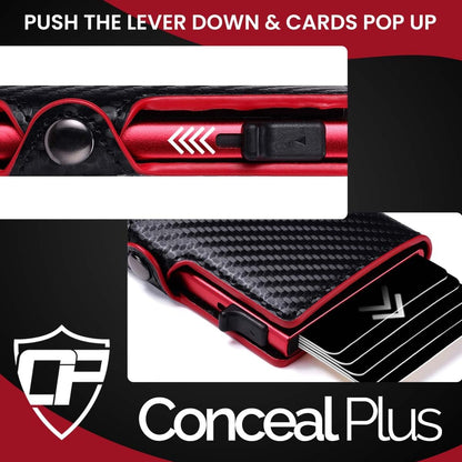 Conceal Plus Wallet Finder Slim Tracker, 5-Year Battery Life - Never Needs Charging, Track Wallet, Backpack, Luggage and More, Works with Apple Find My iOS Only (Android Not Supported)
