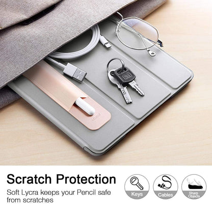 ESR Pencil Case Holder Compatible with The Pencil (Pro and 1st and 2nd Gen), Elastic Pocket for Stylus Pen [Pencil Protected and Safe] Pouch Adhesive Sleeve Attached to Case for Pencil, Black