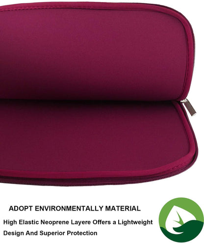 Naukay Laptop Sleeve Case, 15.6 Inch,Resistant Neoprene Notebook Computer Pocket Case/Tablet Briefcase Carrying Bag Compatible Asus/Dell/Fujitsu/HP/Sony/Toshiba/Acer- (Black)