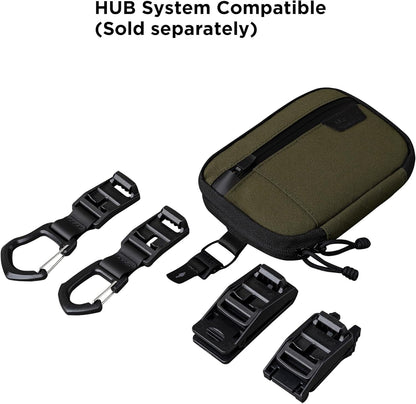 ALPAKA Admin Pouch Pro EDC Organizer - Small Tool Pouch with Smooth Zipper, Weatherproof Storage for Electronics, Cables, Travel Accessories - Black Axogrid 300D Fabric