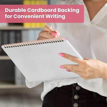 Weekly To Do List Notepad with 52 Undated Sheets（8.5"×11"）- Undated Weekly Planner Notepad for Office Desk Accessories and Supplies - Midnight Lilac