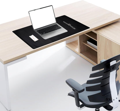 Cossini XL Desk Pad - Large Vegan Leather Desk Mat (17 x 36) - Buttery Smooth Writing, Damage Blocking, Non-Slip, Waterproof - Home Office Computer Desk Protector Blotter Laptop Keyboard Mouse Pad