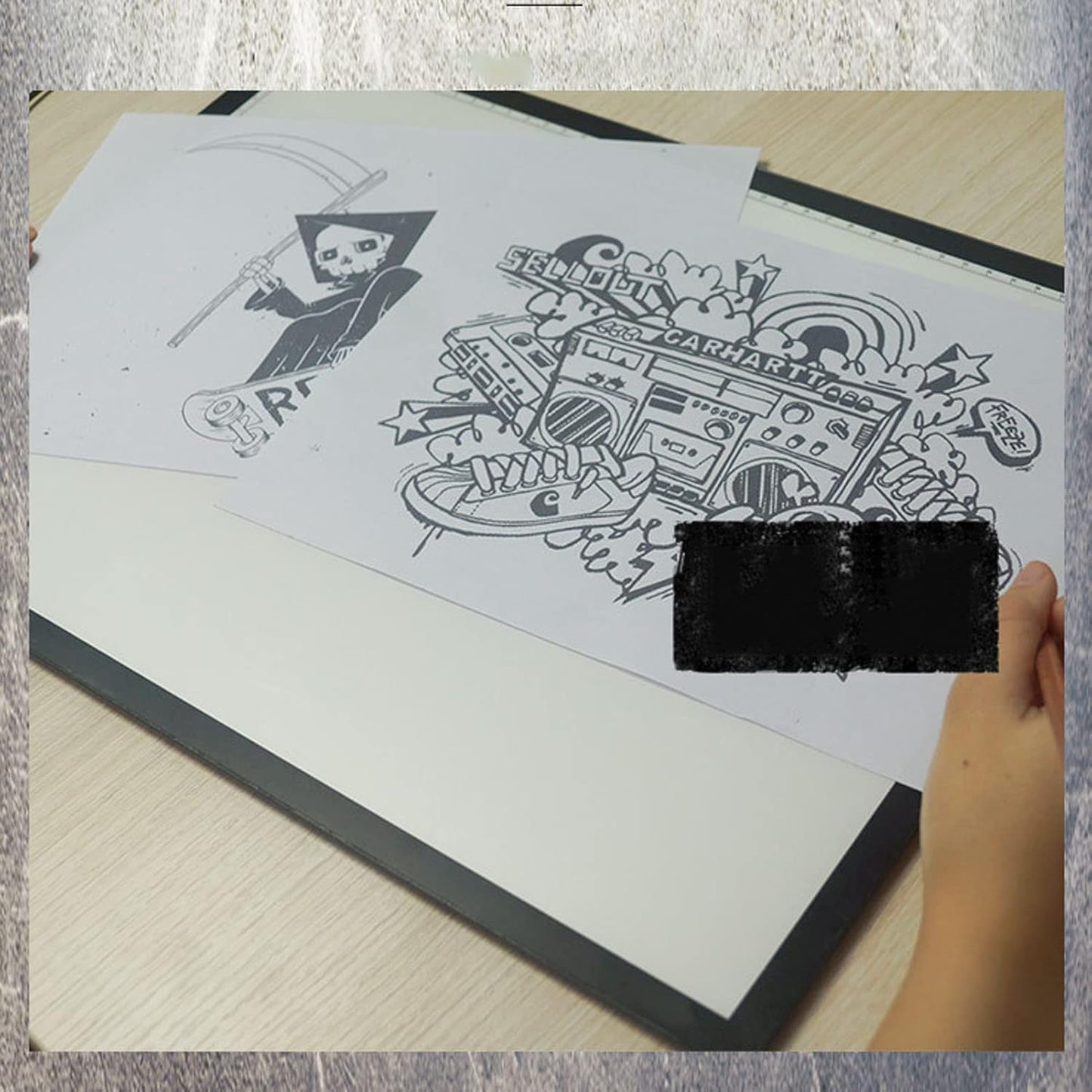 Light Board A3, 16.6×12.6 INCH Large Light Pad Stepless Dimming 12000K LED USB Powered Fatigue Relief Light Board, for Tracing Sketch Drawing Animation